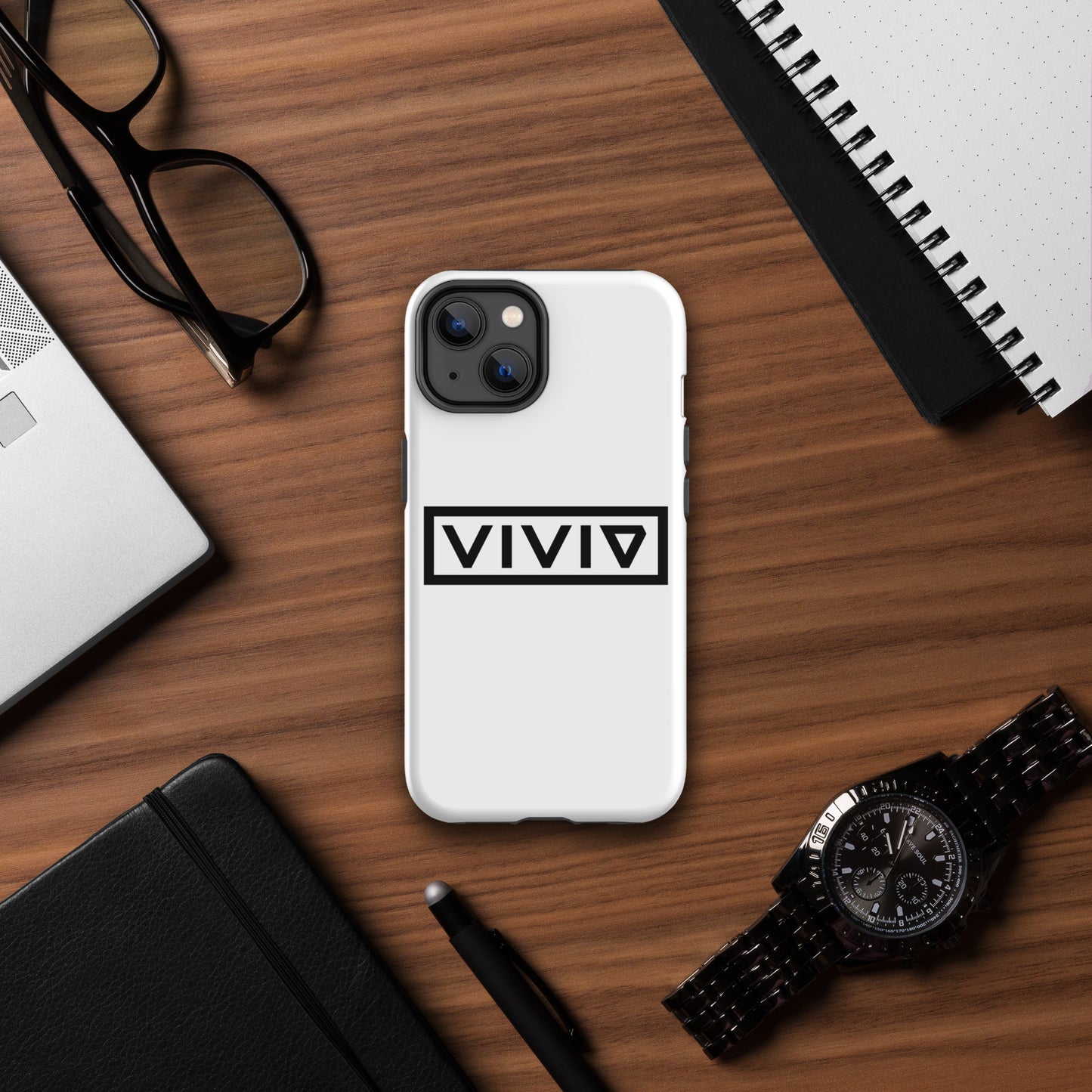 VIVID White Protective iPhone Case